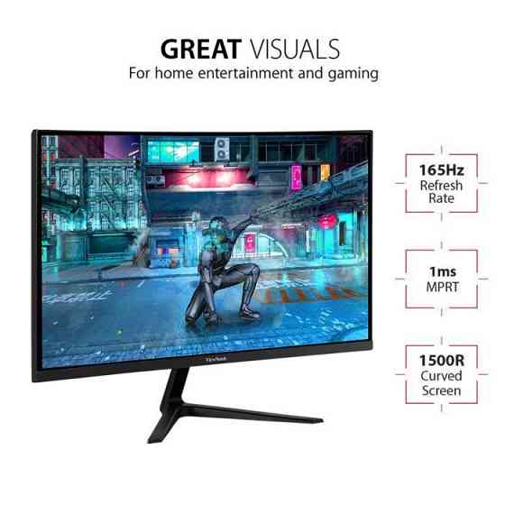 ViewSonic 27" OMNI Curved 2K 1ms 165Hz Gaming Monitor Тбилиси