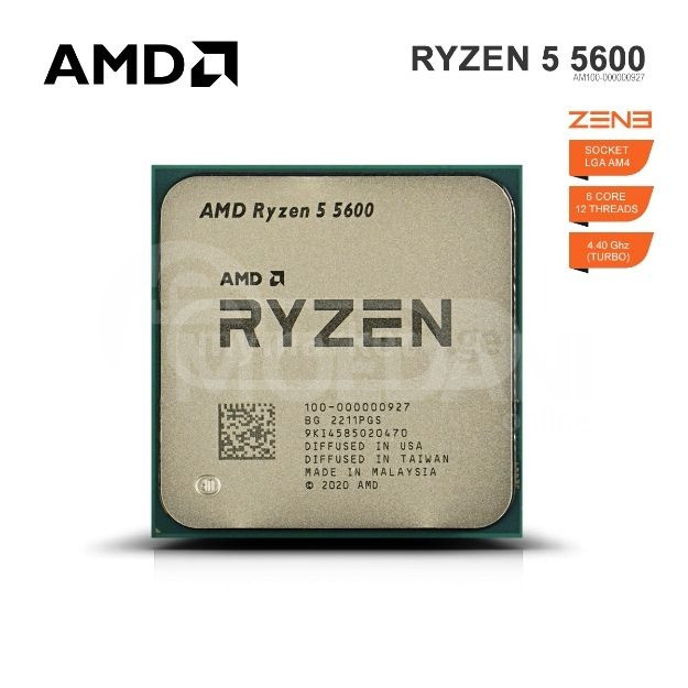 პროცესორი AMD Ryzen 5 5600 აკლია ერთი პინი, მუშაობს გამართულად თბილისი - photo 1