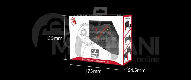 გეიმპადი/კონტროლერი Bloody USB Gaming Controller GP30 GAMEPAD Analog Joystic თბილისი - photo 2