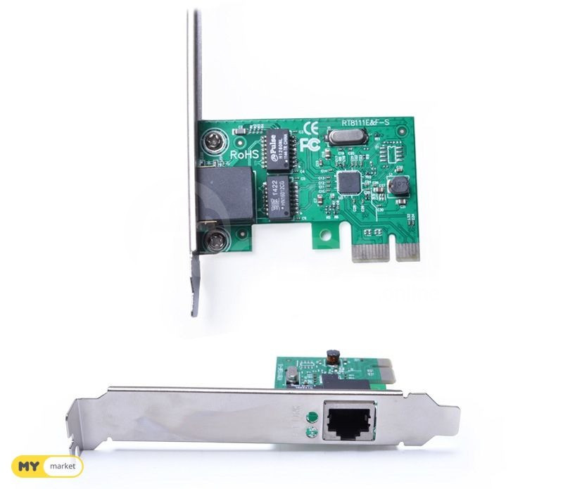 Сетевая карта Gigabit Lan Card PCI-E RTL8111C Тбилиси - изображение 1