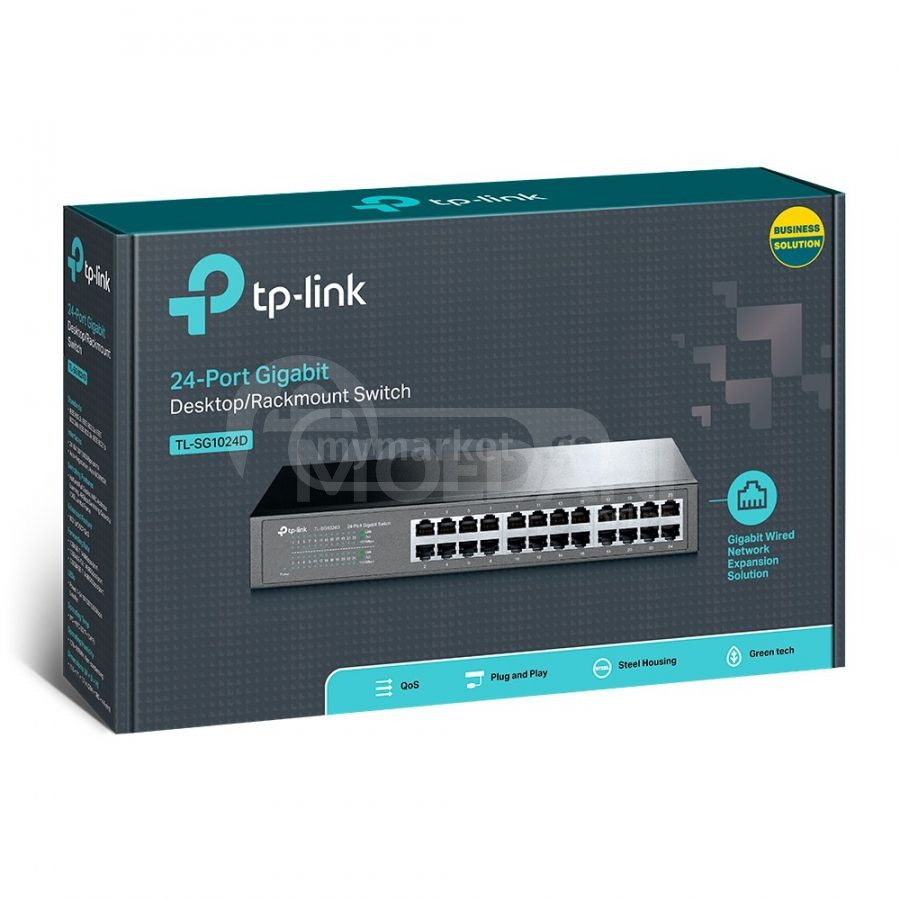 ქსელის გამანაწილებელი (სვიჩი) TP-Link TL-SG1024D 24 port Gigabit Switch თბილისი - photo 1