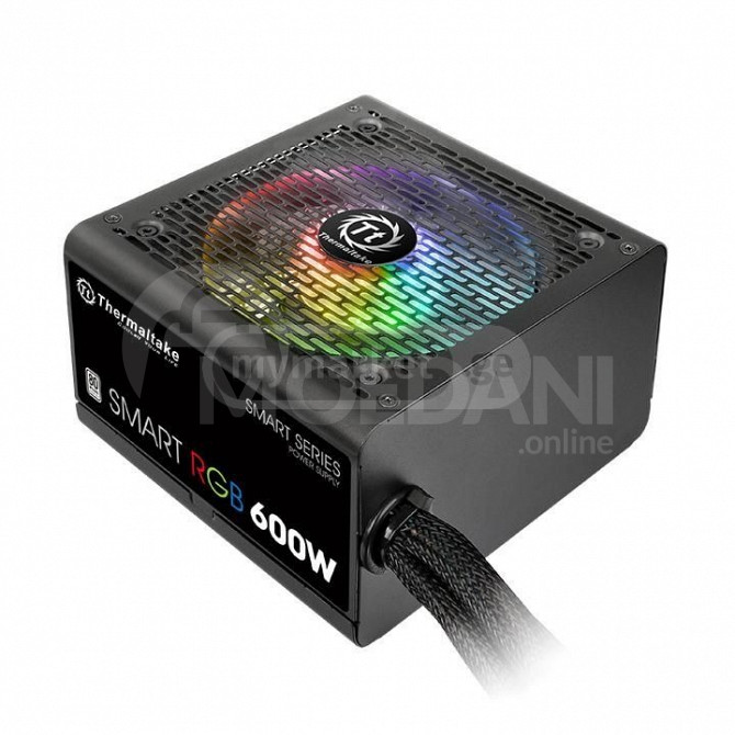 Блок питания Thermaltake SMART RGB 600W/80 плюс кабели в оплетке Тбилиси - изображение 4