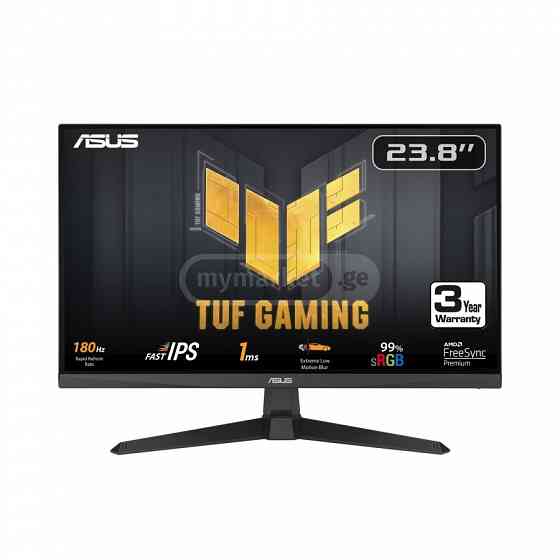 მონიტორი - Asus Monitor 23.8" TUF Gaming VG249Q3A 2xHDMI, DP თბილისი
