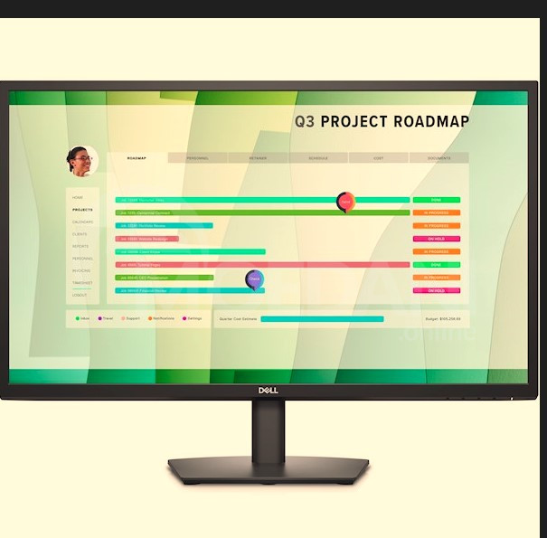 მონიტორი - Dell E2723HN 27" FHD Monitor, HDMI, VGA, Black თბილისი - photo 1