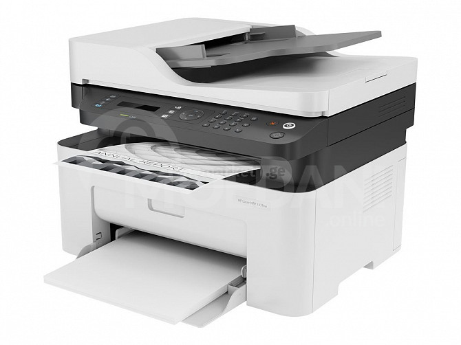 Многофункциональный принтер HP Laser MFP 137fnw (4ZB84A) Тбилиси - изображение 1