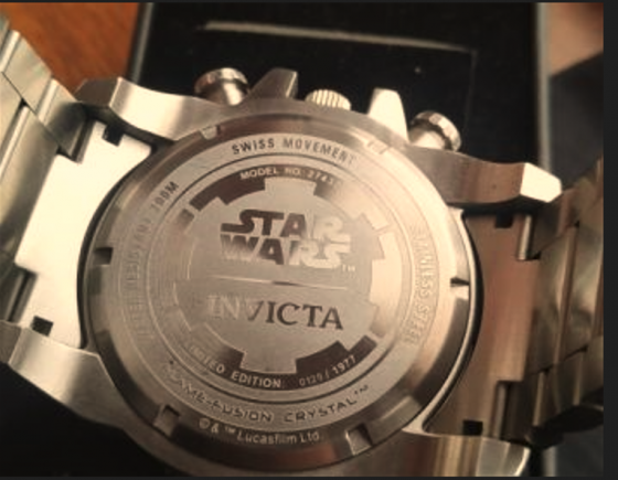 INVICTA. STAR WARS. კაცის. ახალივით. SWISS MADE. თბილისი