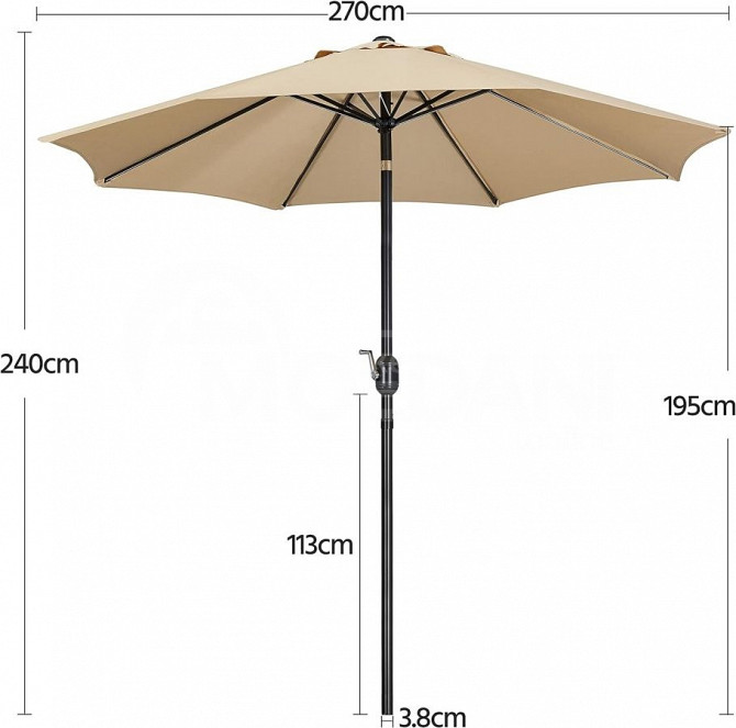Umbrella, swing, tent, fanchat, hammock, free delivery. Tbilisi - photo 1