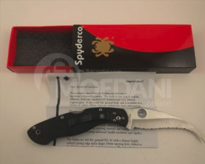 Spyderco სპაიდერკო Civilian G-10 Black Knife / დანა / dana თბილისი - photo 4