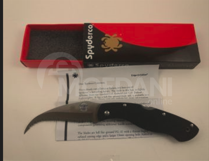 Черный нож Spyderco Civilian G-10 / дана / дана Тбилиси - изображение 1