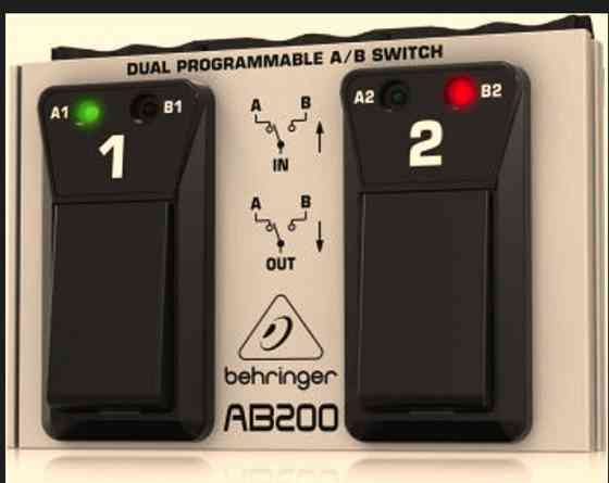 Behringer AB200 Dual CH footswitch გიტარის ეფექტი თბილისი