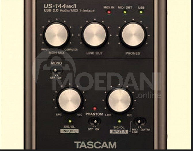 Tascam US-144MKII USB Audio Interface აუდიო ინტერფეისი თბილისი - photo 2