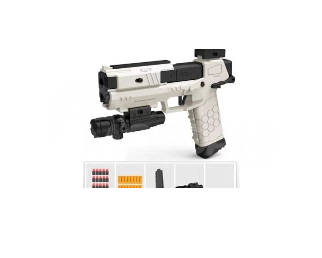 Игрушки Детский игрушечный пистолет Пистолет с стреляющими пулями Тбилиси - изображение 1