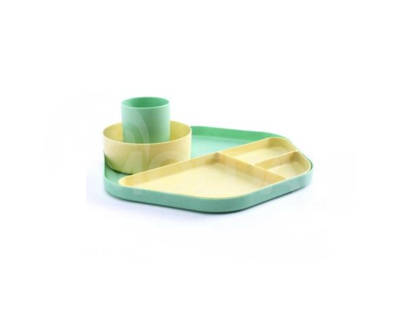 American breakfast set, plate, cup, podnos Tbilisi - photo 2