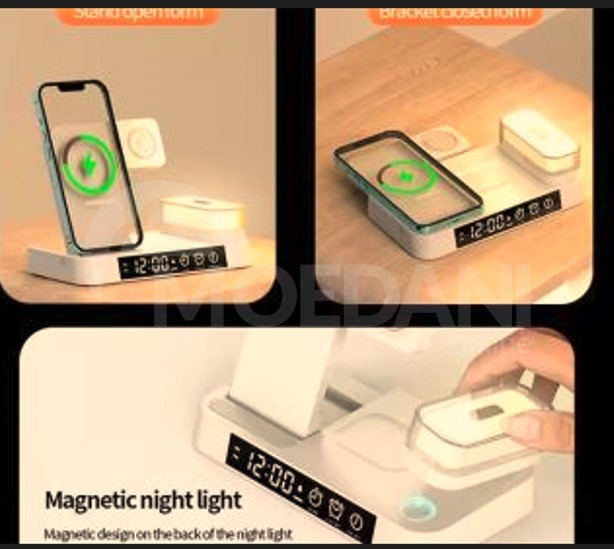 Часы с беспроводной зарядкой Тбилиси - изображение 4