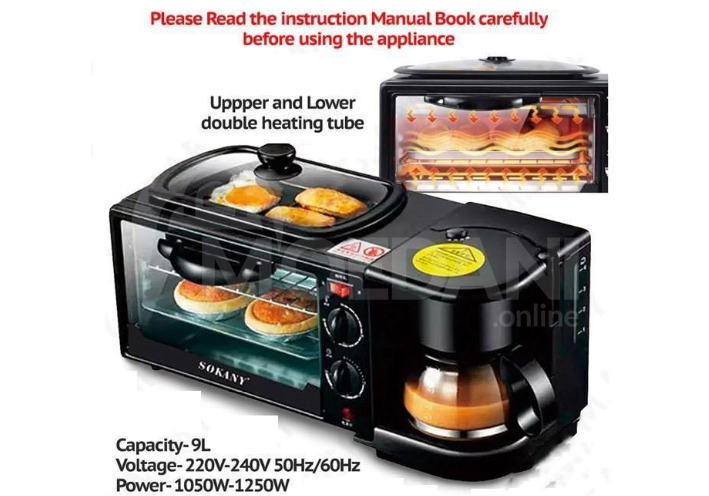 Sokany საუზმის მოსამზადებელი მულტიფუნქციური აპარატი. თბილისი - photo 2