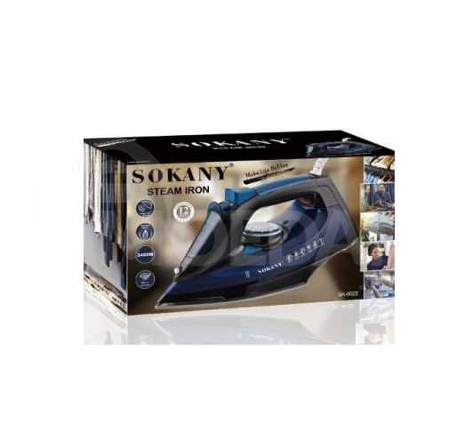SOKANY iron with ceramic base and steam function. Power 2 Tbilisi - photo 3