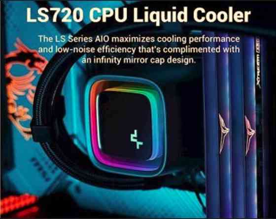 წყლის გაგრილება DeepCool LS720, ARGB, 3x120mm, Cooler, Black თბილისი