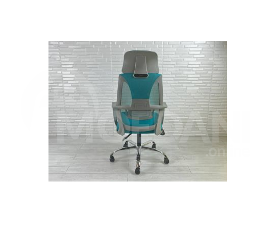 Офисный стул, сиденье модели серии F5901, каркас бирюзовый Тбилиси - изображение 2