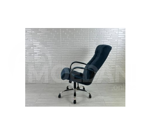 Office chair, seat model Galant, blue Alcantara Tbilisi - photo 4