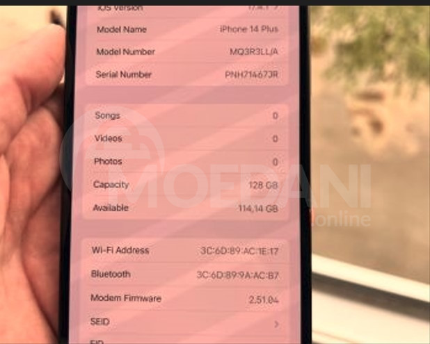iPhone 14 Plus Midnight 128ГБ Tbilisi - photo 9