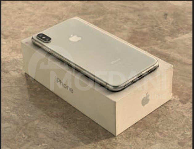 iPhone XS Max Silver 64GB თბილისი - photo 2