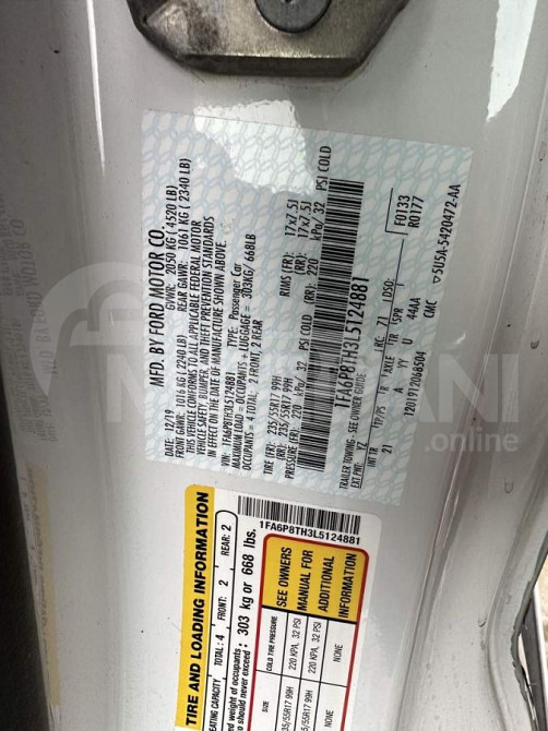 Ford Mustang 2.3L 2019 Тбилиси - изображение 9