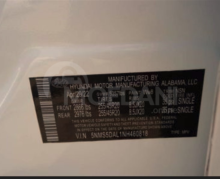 Hyundai Santa Fe 2022 თბილისი - photo 12