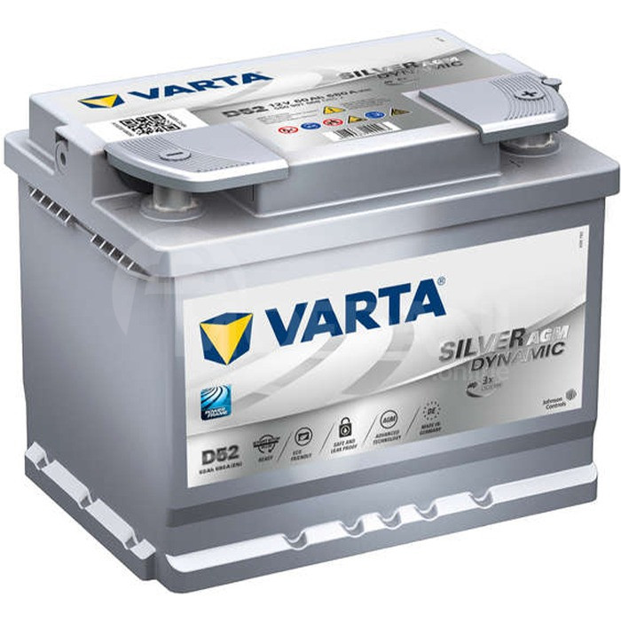 Varta SIL AGM D52 60 ა*ს R+ თბილისი - photo 1