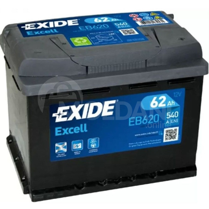 Exide Excell Eb620 62 A*s R+ Tbilisi - photo 1