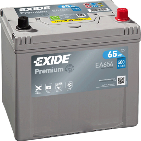 Exide PR Ea654 65 ა*ს JIS R+ Тбилиси