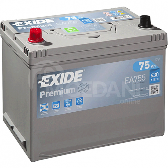 Exide PR Ea755 75 A*s JIS L+ Тбилиси - изображение 1