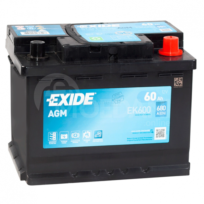 Exide Excell Eb602 60 А*с R+ Тбилиси - изображение 1