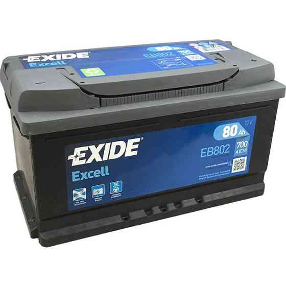 Exide Excell Eb802 80 ა*ს R+ Tbilisi