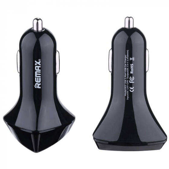Ავტომობილის ტელეფონის დამტენი Remax Rcc208 BL. თბილისი