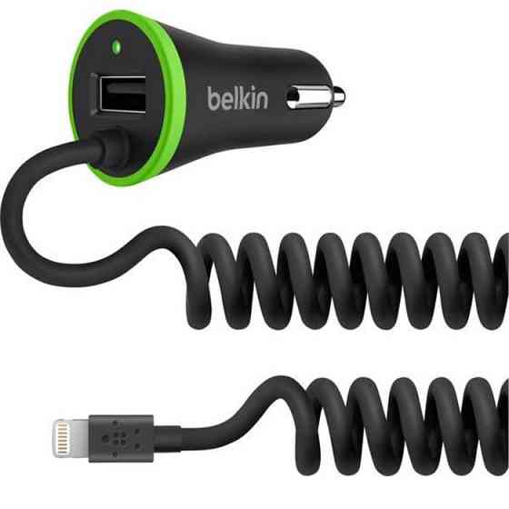 Მანქანის დამტენი Belkin Boost UP Lightning Cable + USB თბილისი