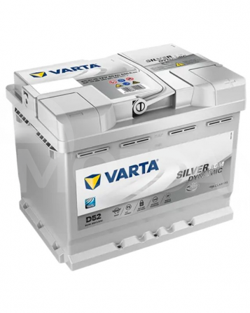 Аккумулятор Varta SIL AGM D52 60 А*с R+ Тбилиси - изображение 1