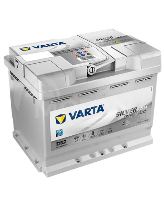 Аккумулятор Varta SIL AGM D52 60 А*с R+ Тбилиси - изображение 1
