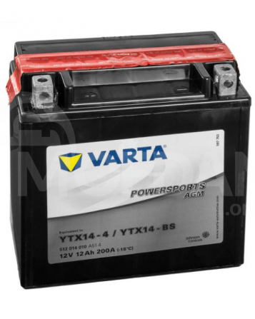 Аккумулятор Varta POW AGM Tx14-BS 12 А* Тбилиси - изображение 1