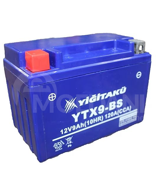 Аккумулятор Yigit Ytx9-BS(MF) 9 AA L+ Тбилиси - изображение 1