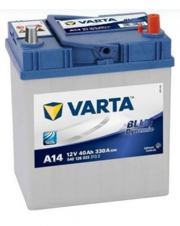 Აკუმულატორი Varta BLU A14 40 ა*ს Jis3 R+ თბილისი