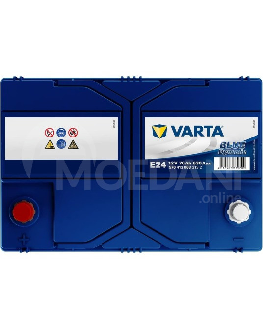 Аккумулятор Varta BLU E24 70 А* JIS L+ Тбилиси - изображение 4
