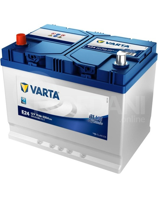 Аккумулятор Varta BLU E24 70 А* JIS L+ Тбилиси - изображение 1