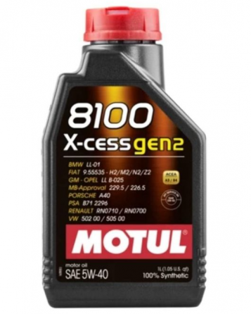 Ზეთი Motul 8100 X-Cess Gen2 5W40 1L თბილისი