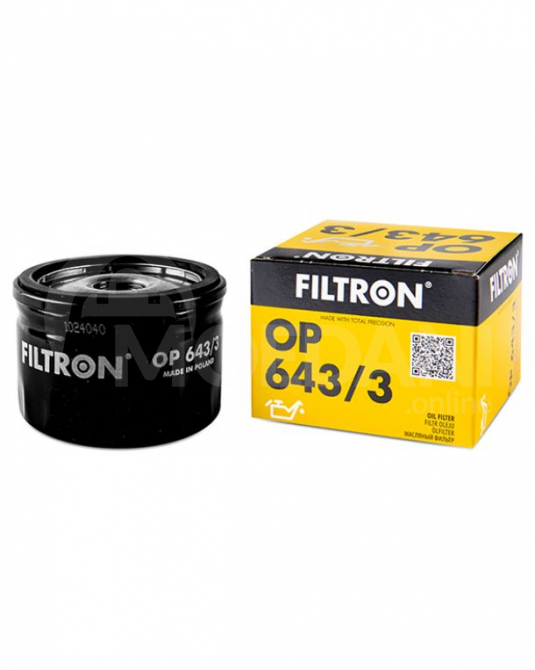 Ზეთის ფილტრი Filtron Op643/3 თბილისი - photo 1