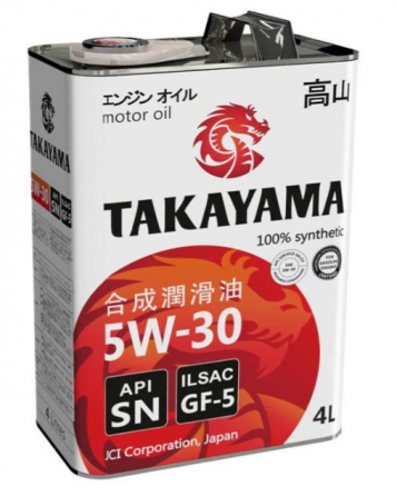 Ზეთი Takayama 5W30 Ilsac GF-5 /SN 4L თბილისი