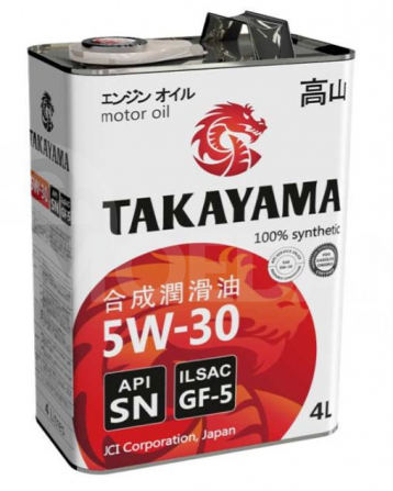 Ზეთი Takayama 5W30 Ilsac GF-5 /SN 4L თბილისი - photo 1