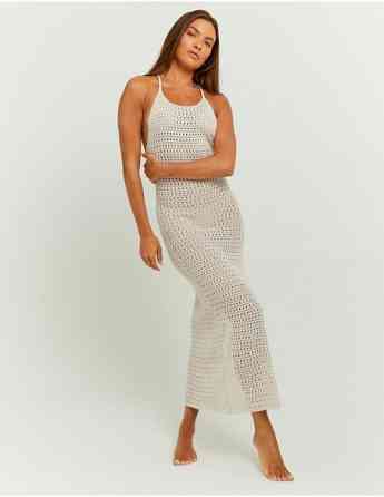 Tally Weijl - Beige Crochet Maxi Dress Bge020 Тбилиси