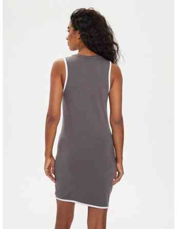 Noisy May - Nmkarin S/L Contrast Short Dress FWD Charcoal Gray თბილისი