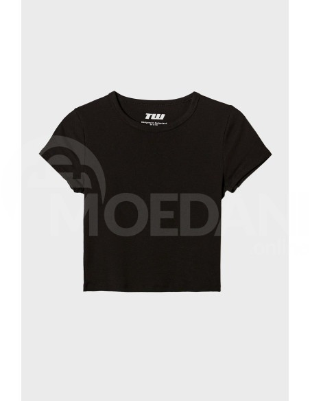 Tally Weijl - Knit Cotton T-Shirt Z2 Blk001 Тбилиси - изображение 4