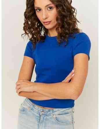 Tally Weijl - Knit Cotton T-Shirt Z2 Blu118 Tbilisi